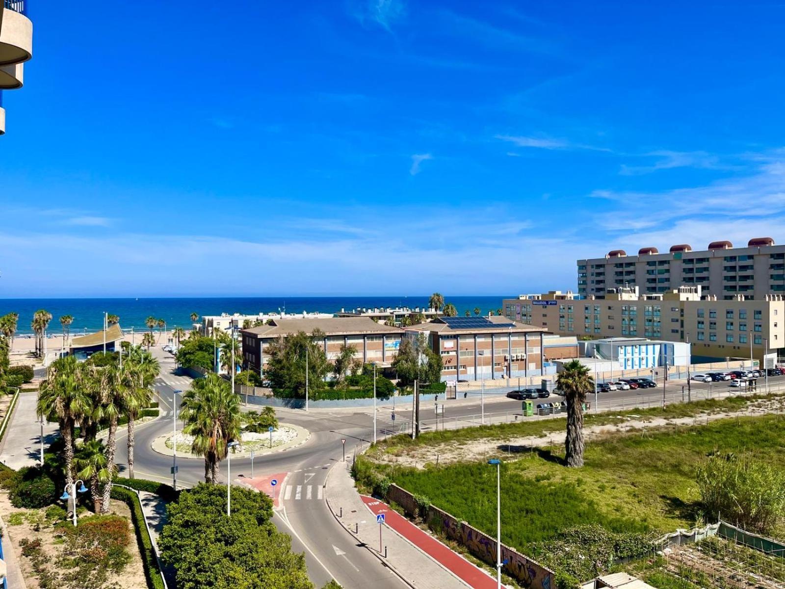 Blue Beach Apartment+Oceanview+Private Parking Valencia Kültér fotó